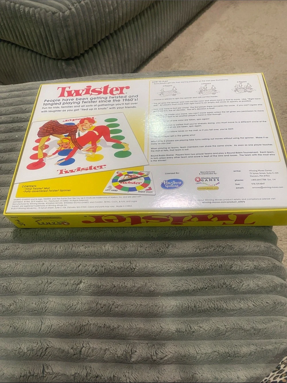 Hasbro Twister Party Game - Red, Yellow, Blue, Green